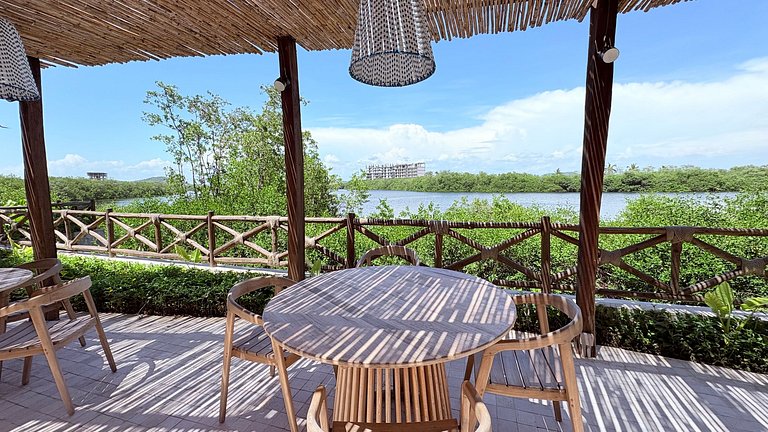 Departamento boutique con diseño Tulum en Marina Mazatlán