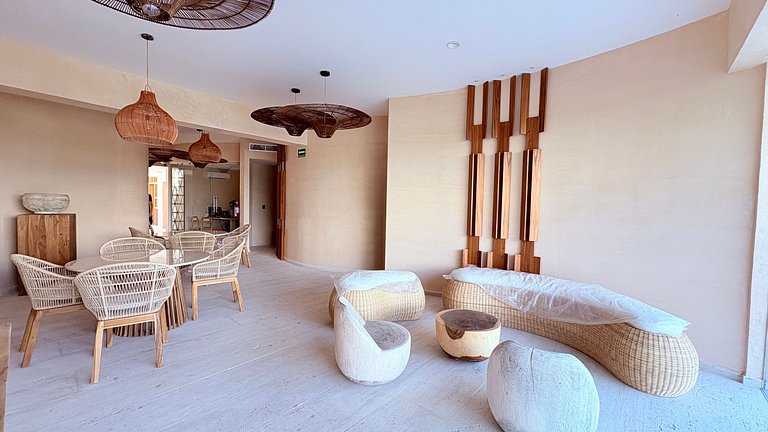 Departamento boutique con diseño Tulum en Marina Mazatlán