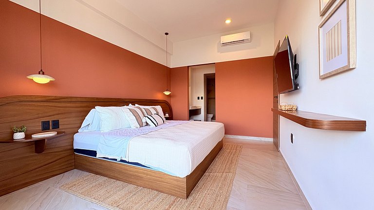 Departamento boutique con diseño Tulum en Marina Mazatlán