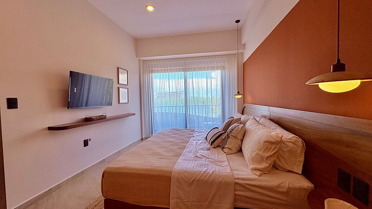 Departamento boutique con diseño Tulum en Marina Mazatlán