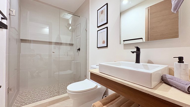 Departamento boutique con diseño Tulum en Marina Mazatlán