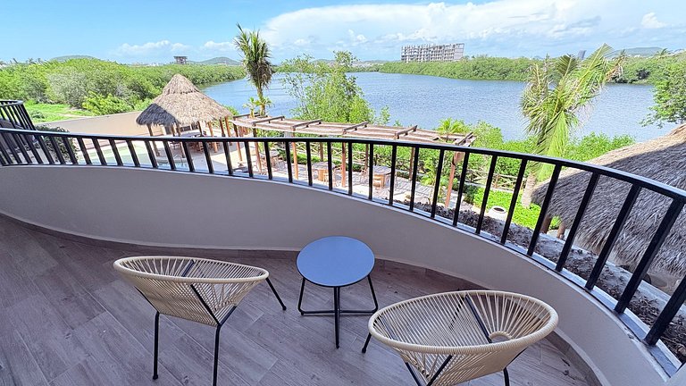 Departamento boutique con diseño Tulum en Marina Mazatlán