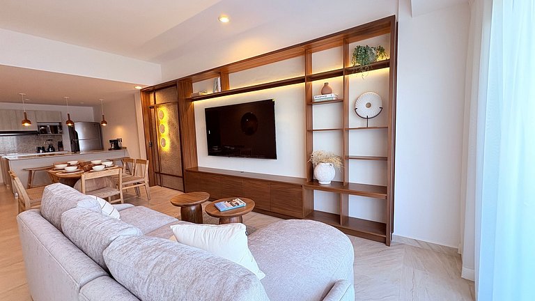 Departamento boutique con diseño Tulum en Marina Mazatlán