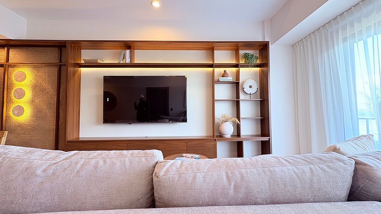 Departamento boutique con diseño Tulum en Marina Mazatlán