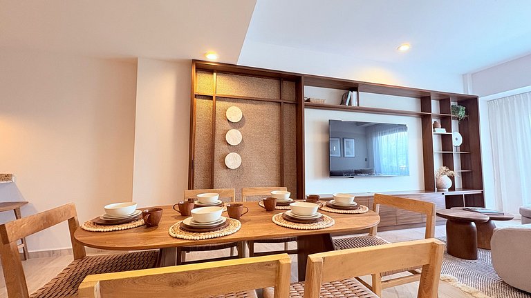 Departamento boutique con diseño Tulum en Marina Mazatlán